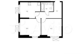 2-к квартира, 53 м², 26/33 эт.